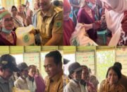 Bupati Barsel Salurkan Cadangan Pangan ke Lima Desa, Warga Diingatkan Waspadai Karhutla